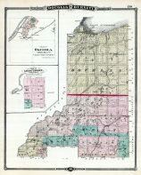 Douglas and Burnett Counties, Osceola Village, Grantsburg, Wisconsin State Atlas 1881